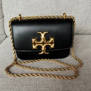 Tory Burch Small Elenor Bag Black Leather
